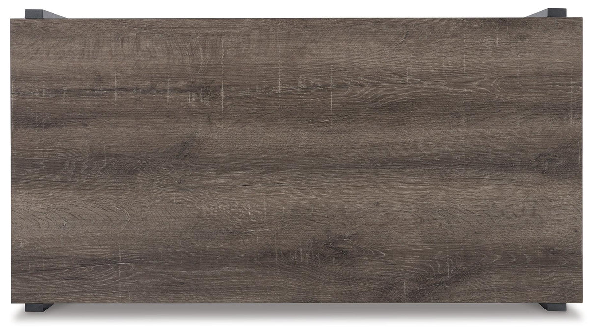 Wilmaden Gray/Black Table by Ashley at Eve Furniture