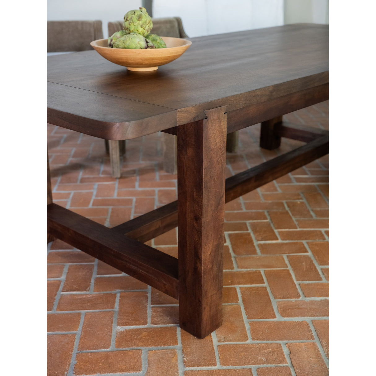 Wilson Warm Brown Large Dining Table by Moe's Home at Eve Furniture
