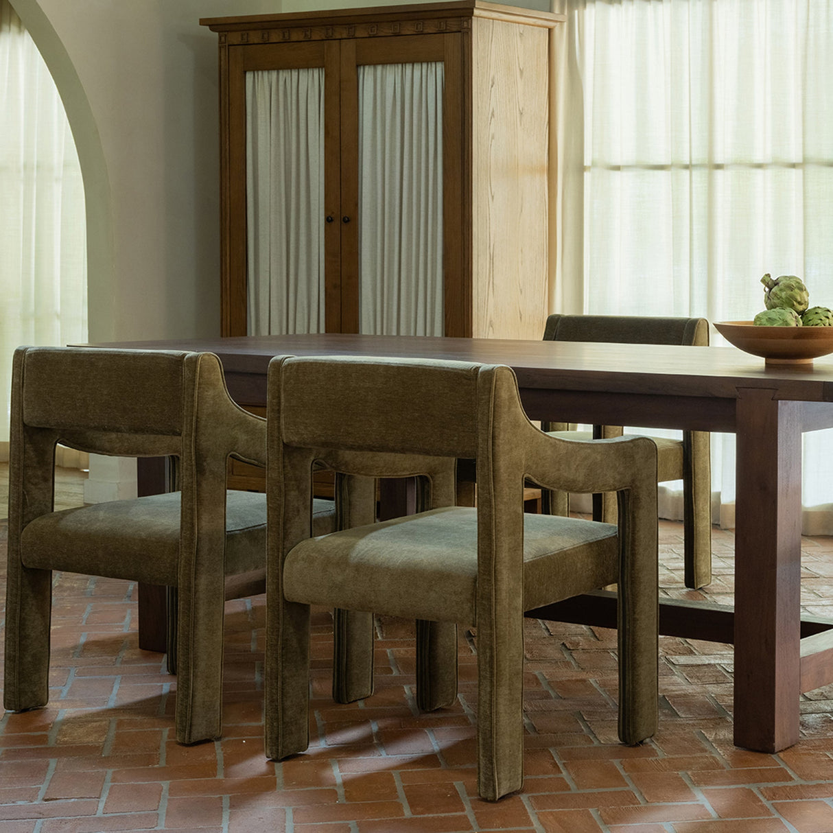 Wilson Warm Brown Large Dining Table by Moe's Home at Eve Furniture