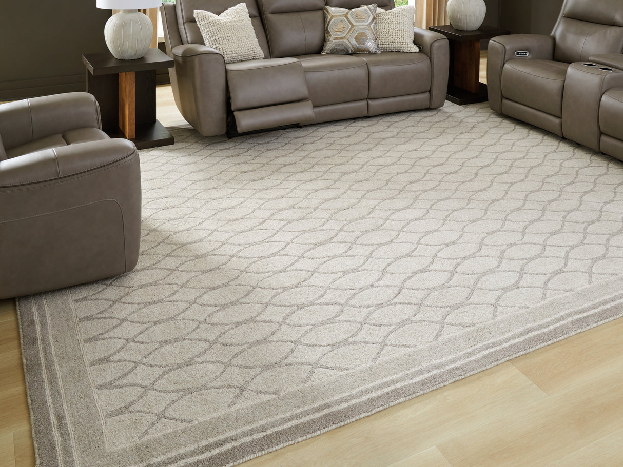 Wimney Gray Extra Large Rug by ASHLEY FURNITURE at Eve Furniture