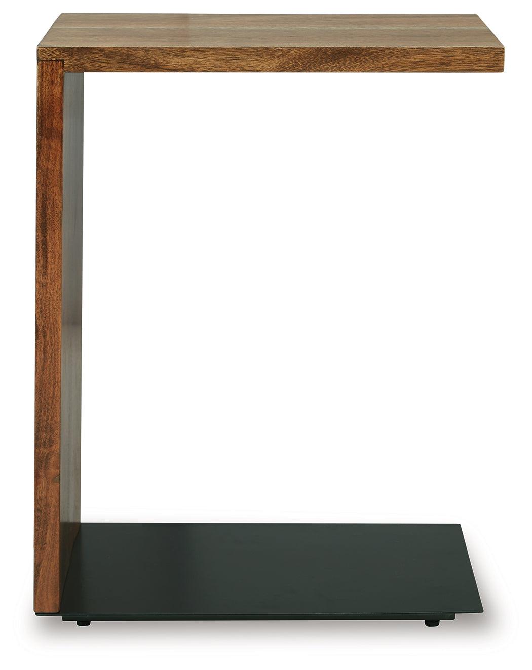 Wimshaw Brown/Black Accent Table by Ashley at Eve Furniture