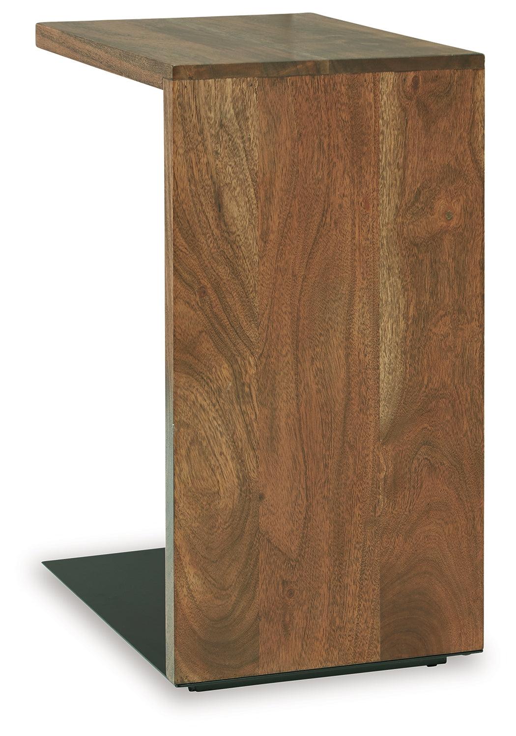 Wimshaw Brown/Black Accent Table by Ashley at Eve Furniture