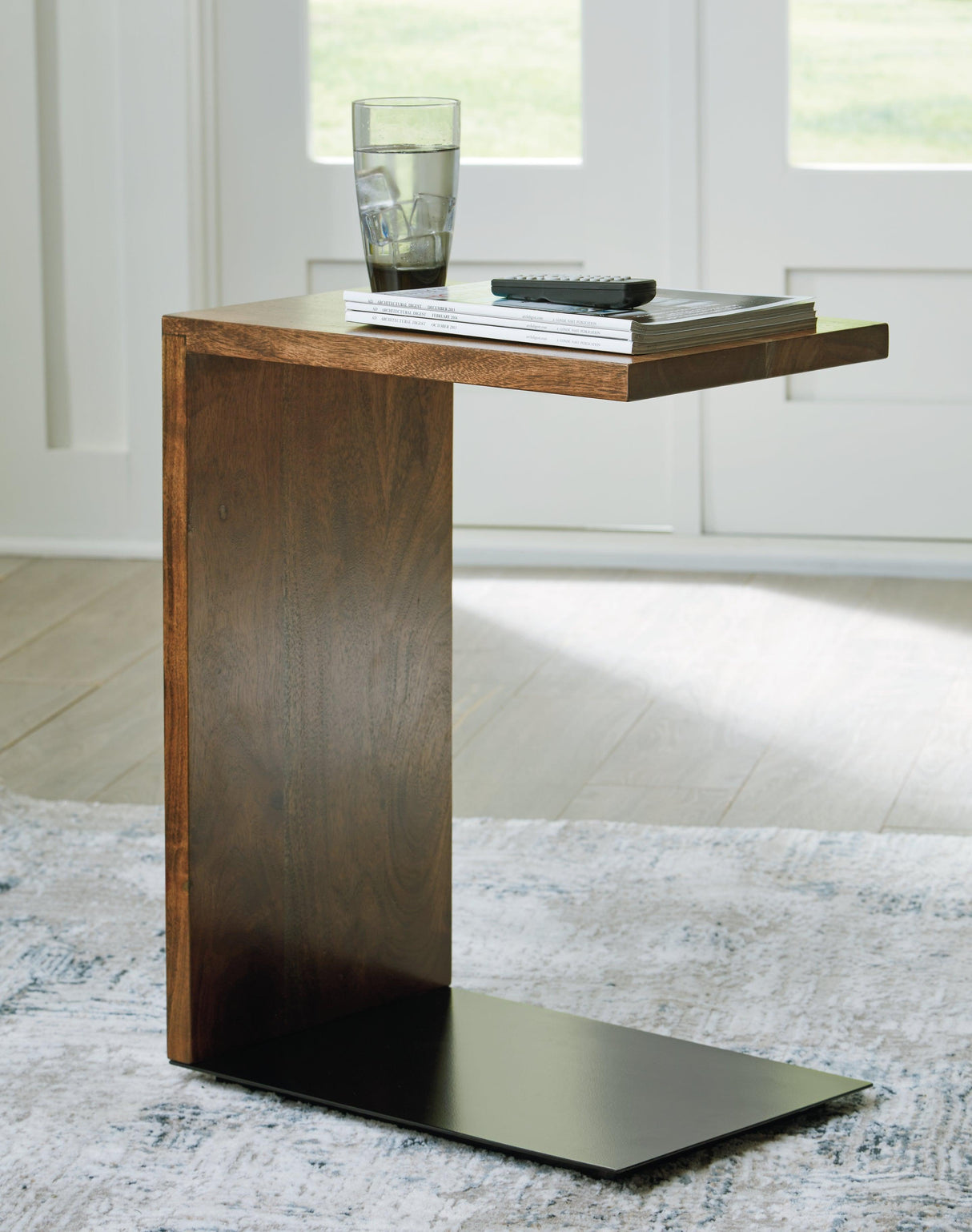 Wimshaw Brown/Black Accent Table by Ashley at Eve Furniture