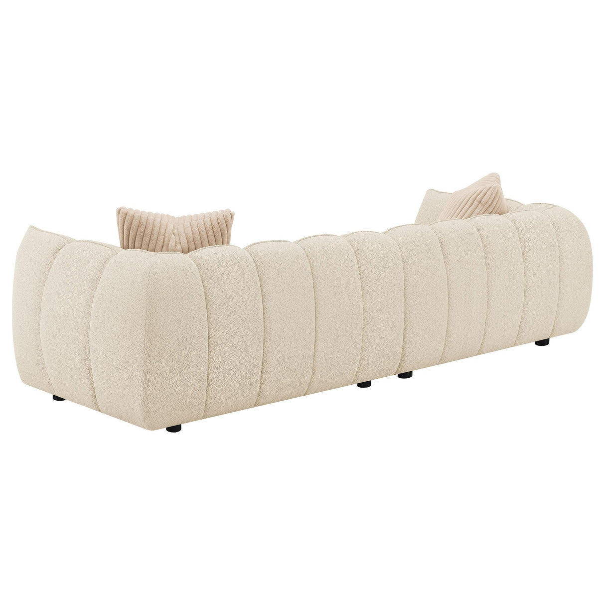 Winchester Sand Pebble Boucle Upholstered Extra Long Sofa by Coaster at Eve Furniture