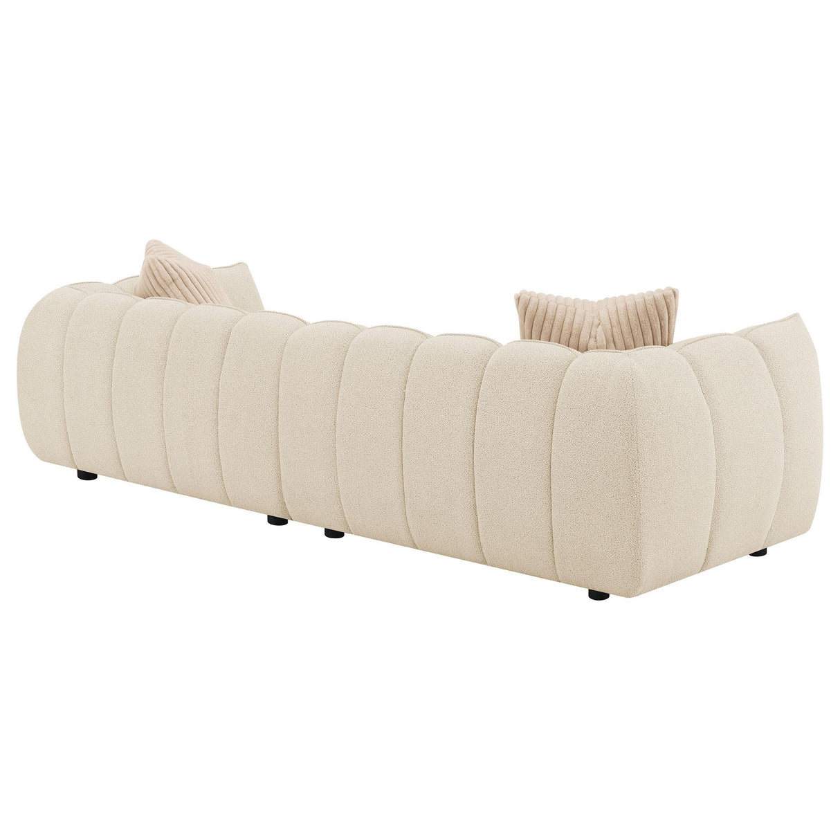 Winchester Sand Pebble Boucle Upholstered Extra Long Sofa by Coaster at Eve Furniture