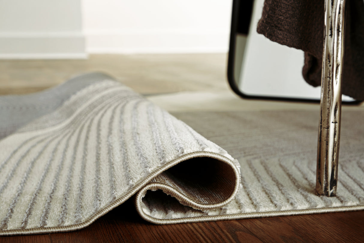 Winderburg Gray/Ivory Medium Rug by Ashley at Eve Furniture