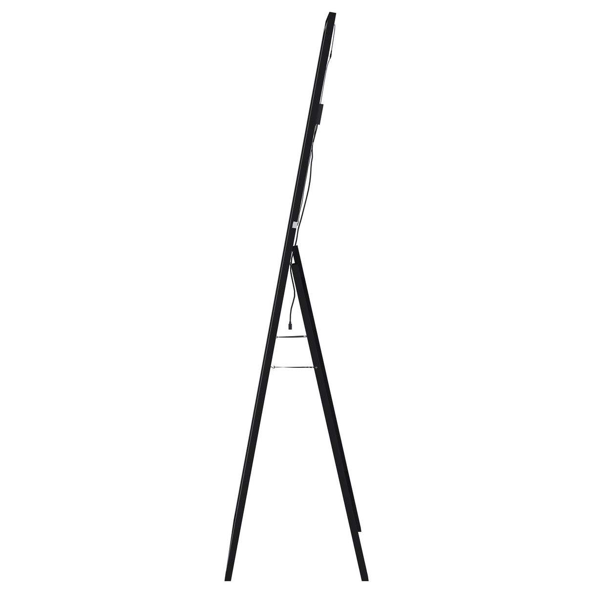 Windrose Black Full Length Floor Standing Tempered Mirror with LED Lighting by Coaster at Eve Furniture