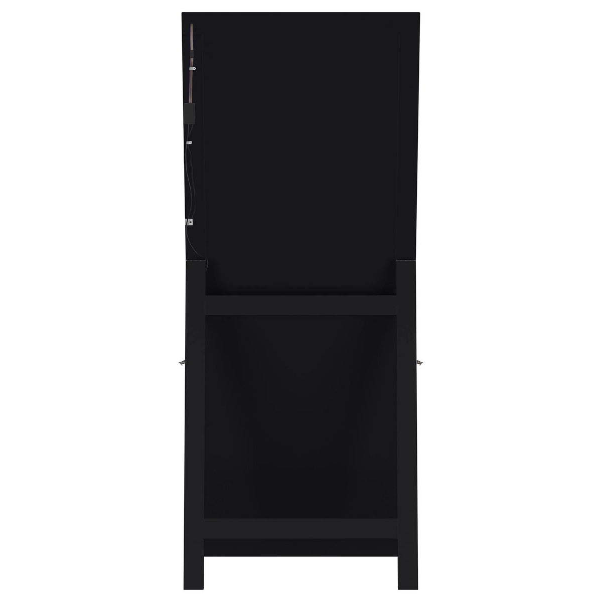 Windrose Black Full Length Floor Standing Tempered Mirror with LED Lighting by Coaster at Eve Furniture