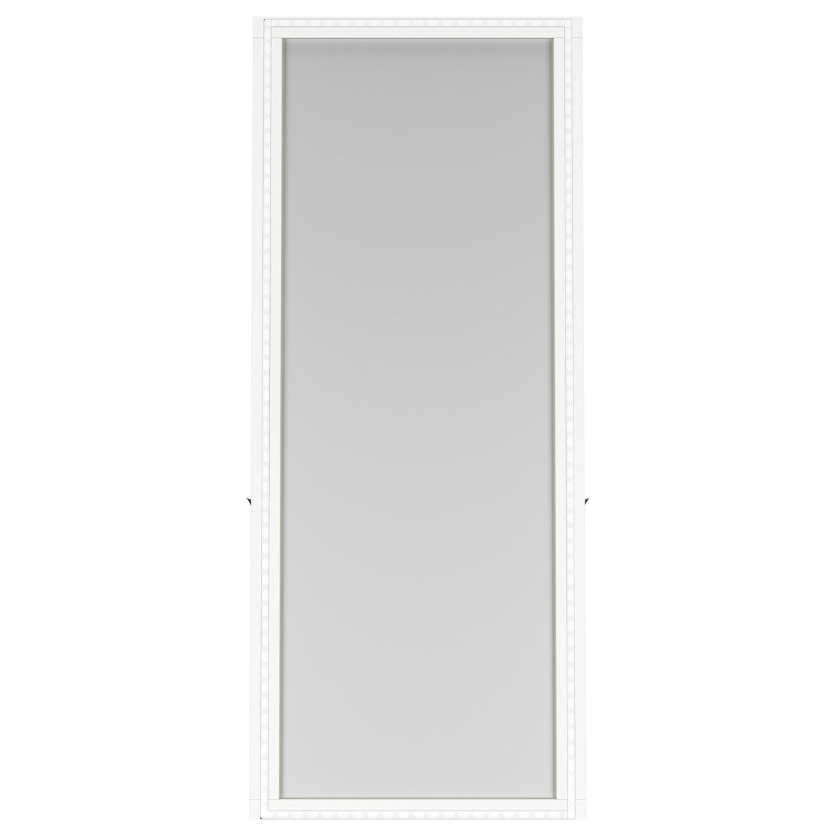 Windrose White Full Length Floor Standing Tempered Mirror with LED Lighting by Coaster at Eve Furniture