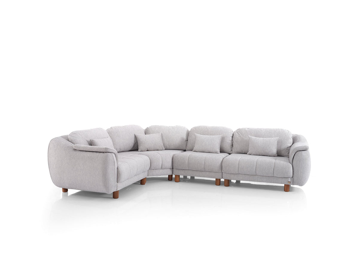 Windy Grey Modular Sectional Sofa by Furnia at Eve Furniture