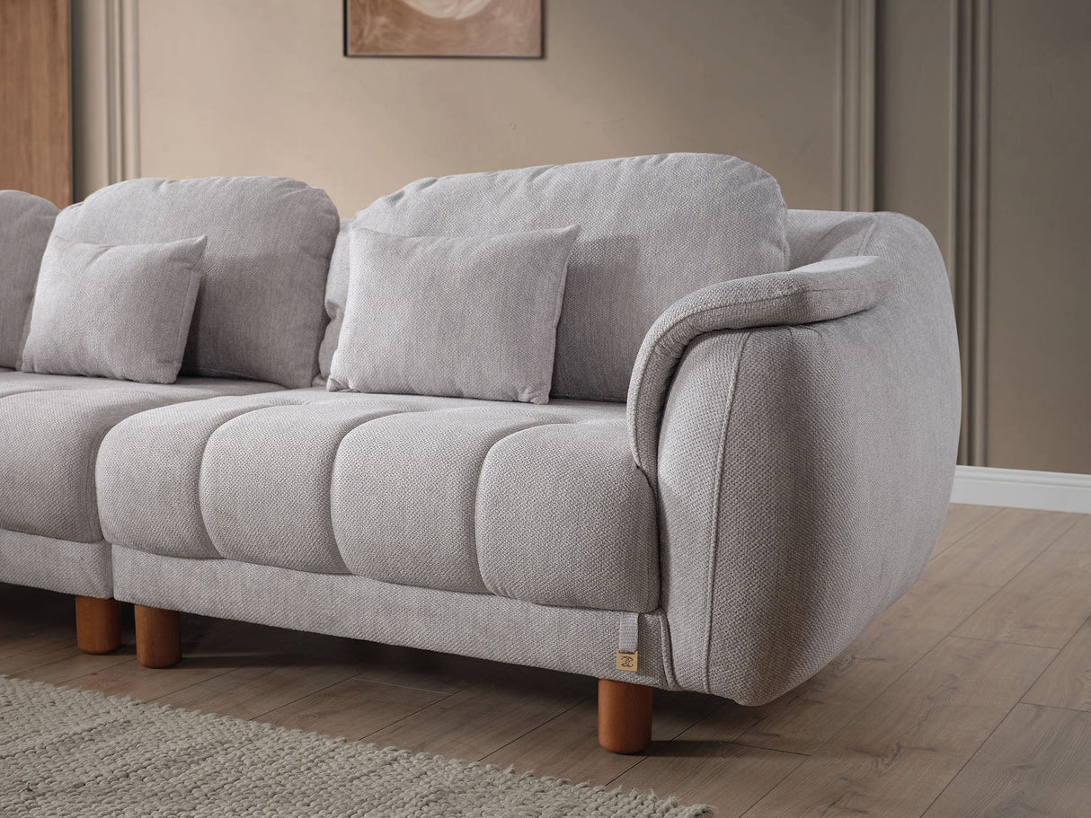 Windy Grey Modular Sectional Sofa by Furnia at Eve Furniture