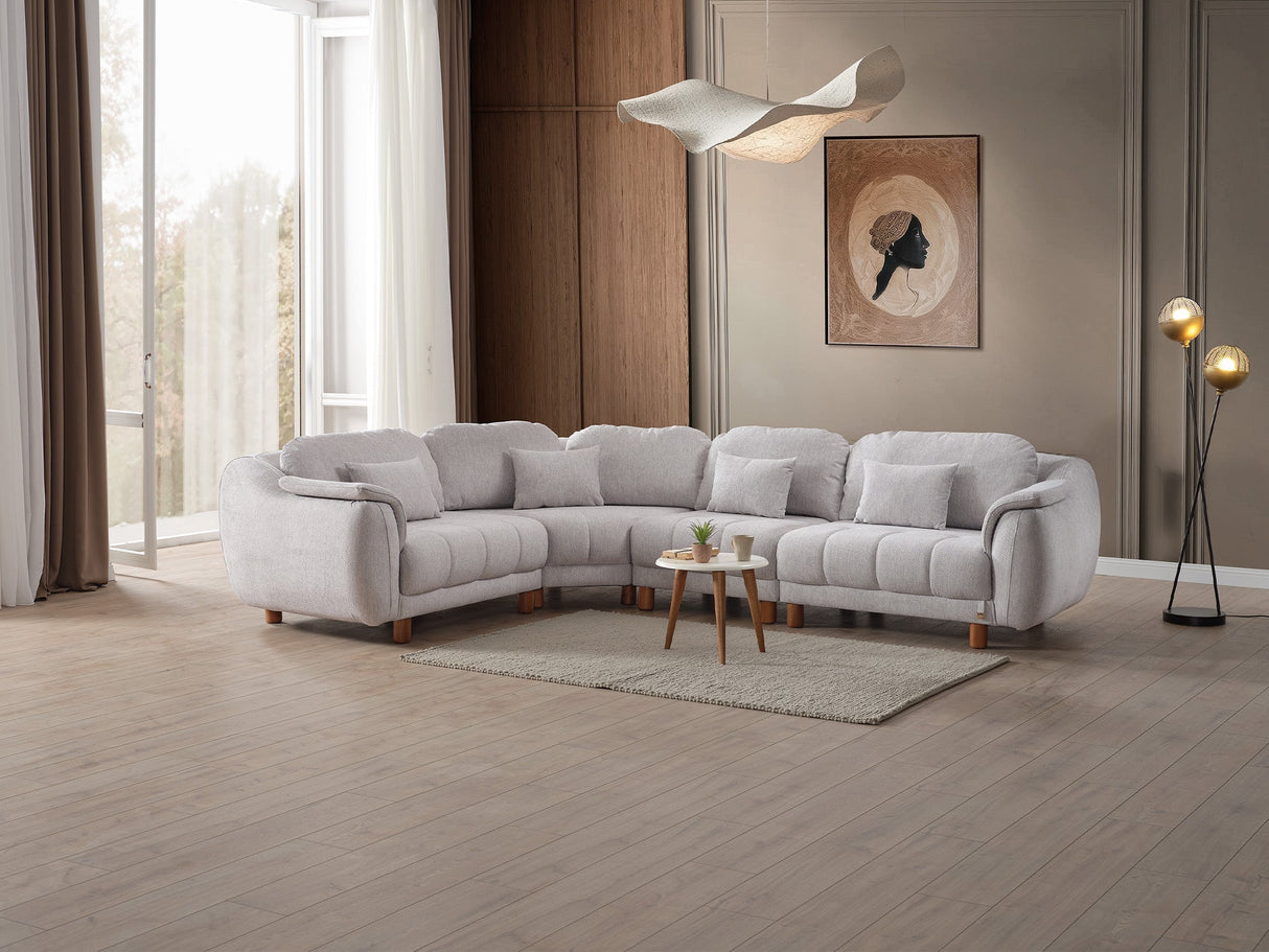 Windy Grey Modular Sectional Sofa by Furnia at Eve Furniture