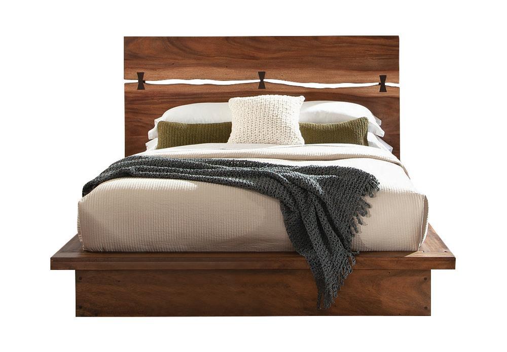 Winslow California King Bed Smokey Walnut/Coffee Bean by Coaster at Eve Furniture