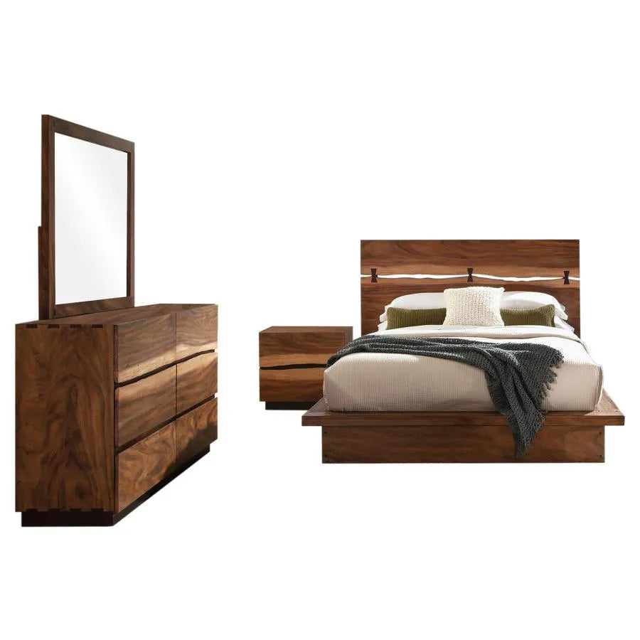 Winslow Walnut/Coffee Bean 5-Piece California King Bedroom Set by Coaster at Eve Furniture
