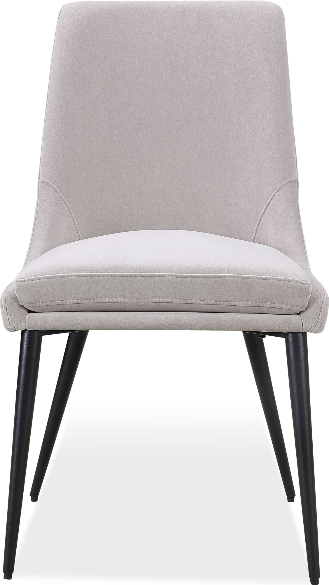 Winston Ash Grey/Black Upholstered Metal Leg Dining Chair (Set of 2) by Modus Furniture at Eve Furniture