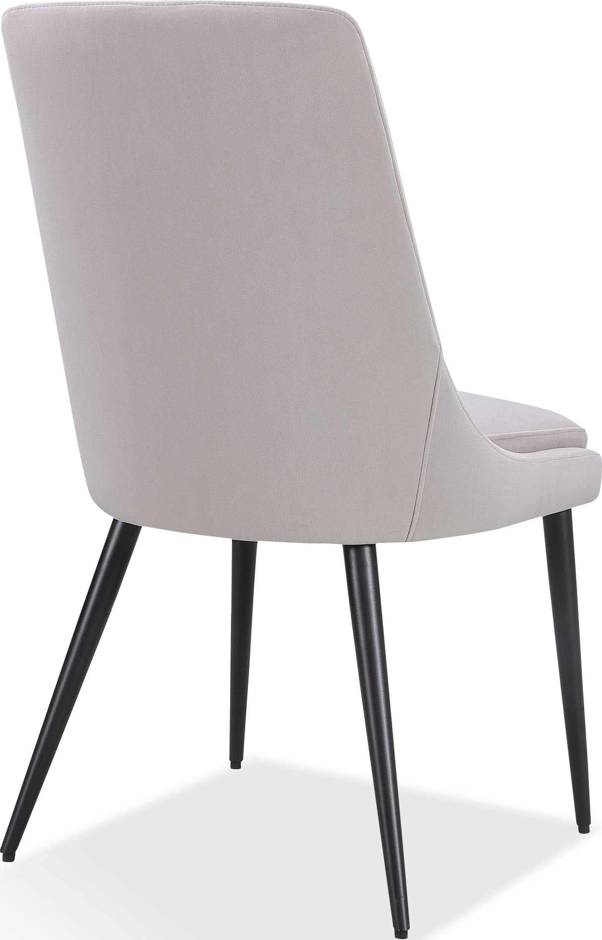 Winston Ash Grey/Black Upholstered Metal Leg Dining Chair (Set of 2) by Modus Furniture at Eve Furniture