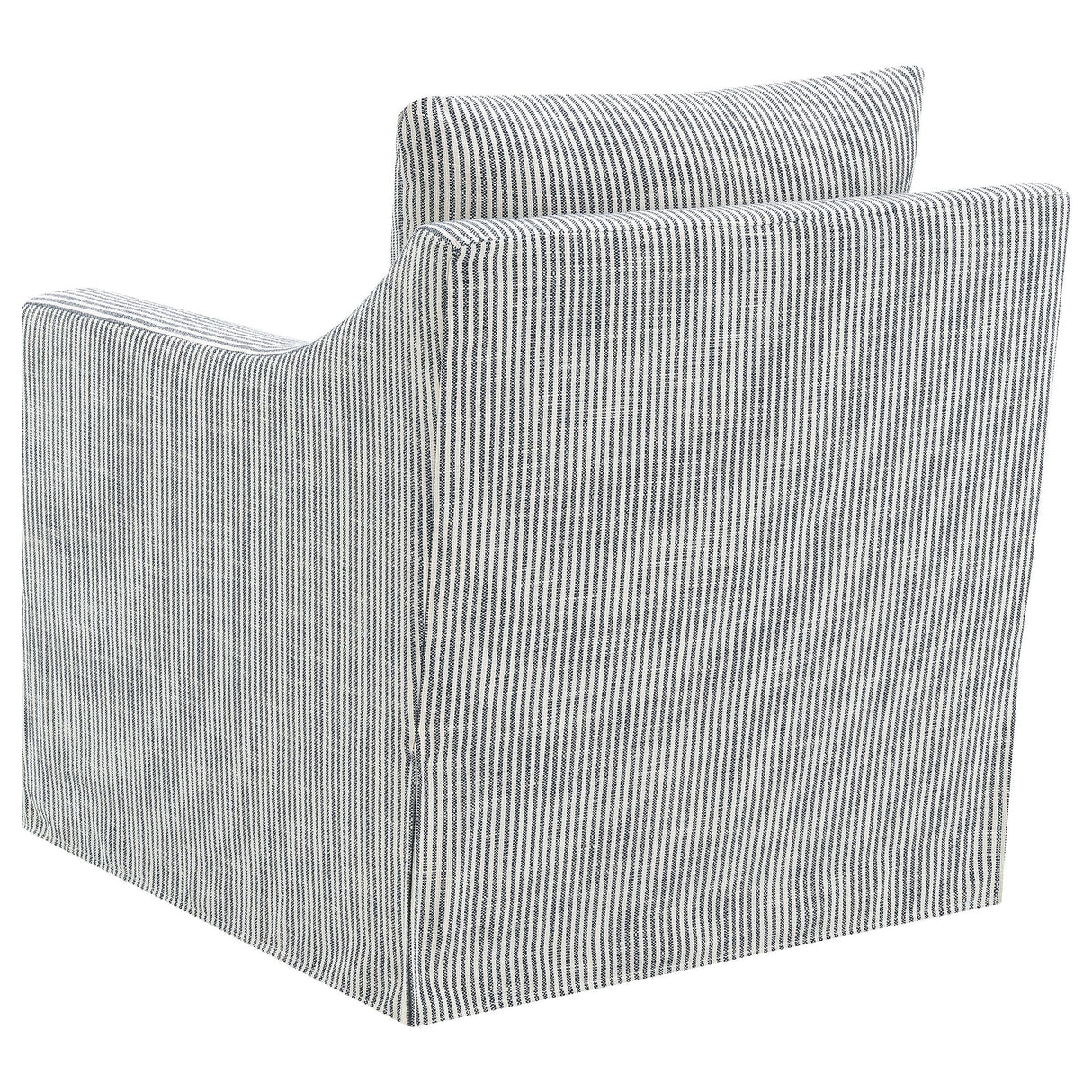 Winter Gray Upholstered Sloped Arm Accent Swivel Chair by Coaster at Eve Furniture