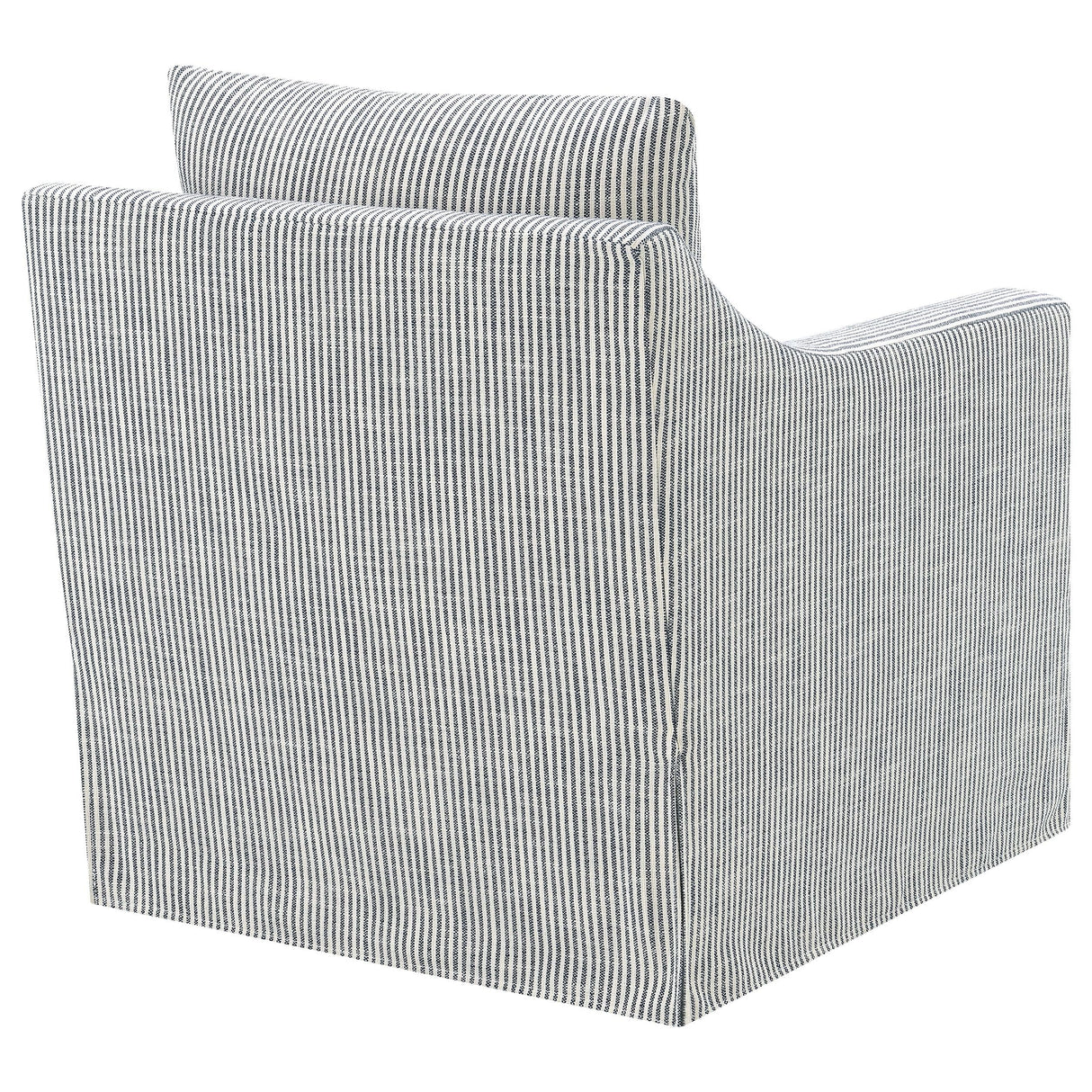 Winter Gray Upholstered Sloped Arm Accent Swivel Chair by Coaster at Eve Furniture