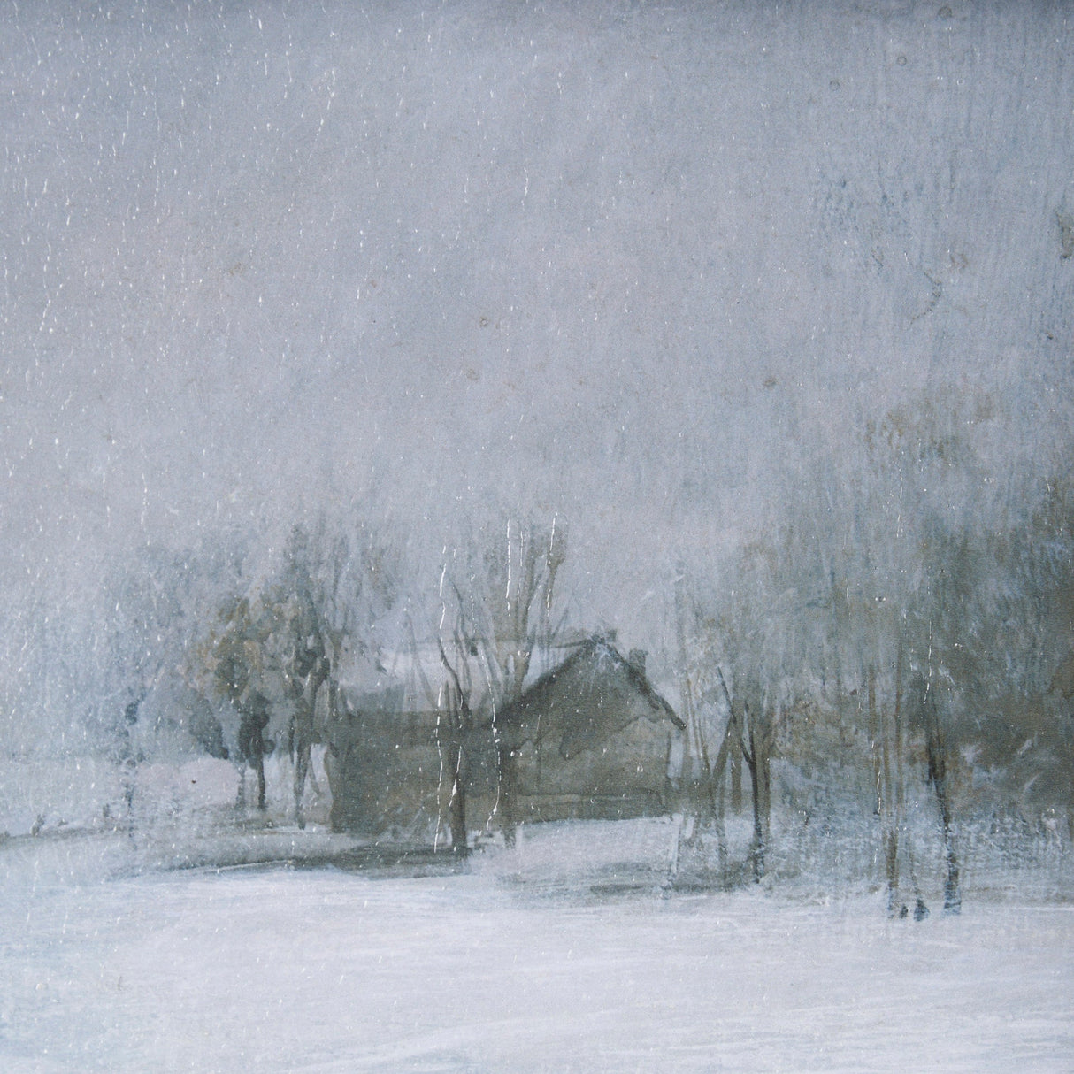 Winter On The Farm II by Mercana Studio a Hand Embellished Framed Art Print by Mercana at Eve Furniture