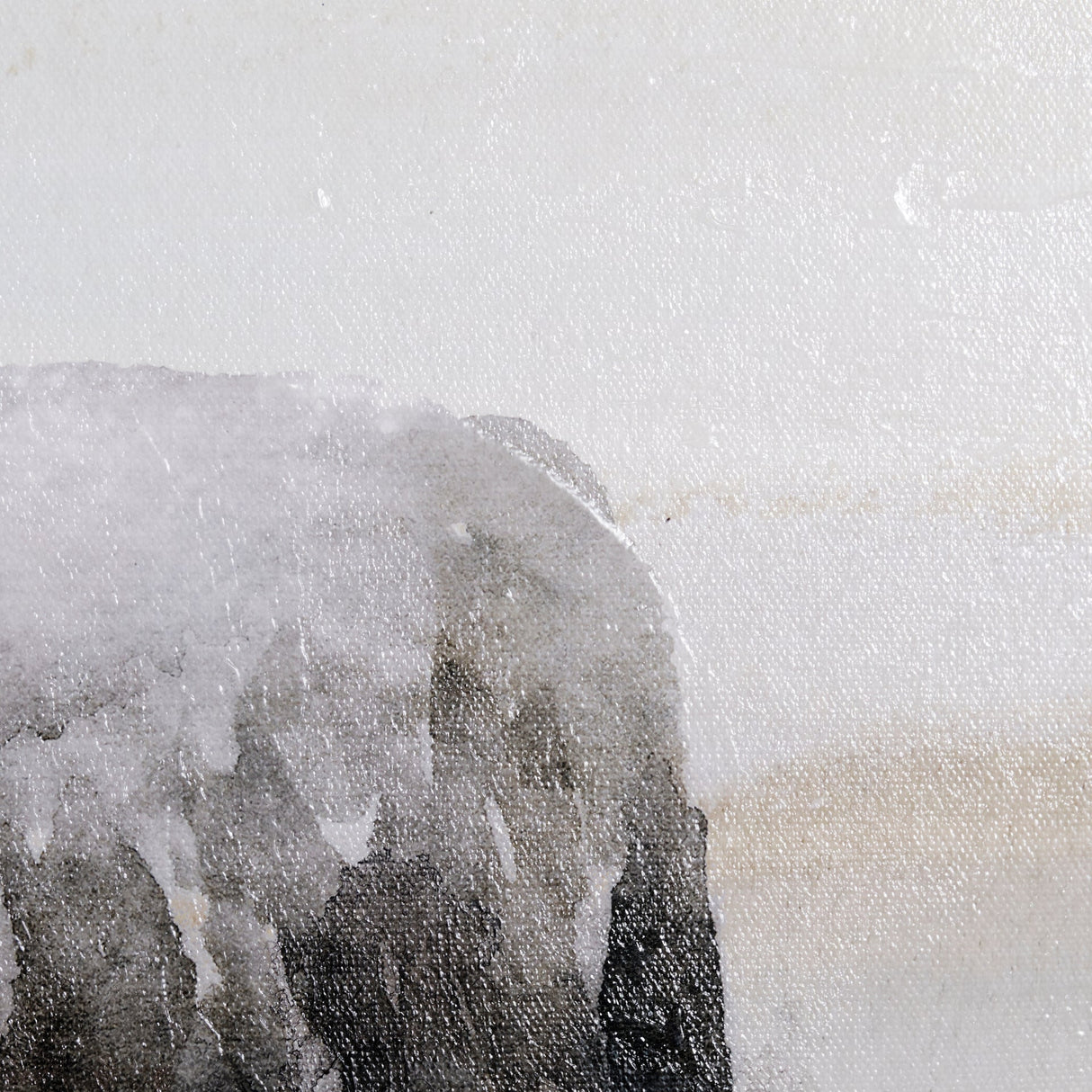 Winter Sheeps I by Stellar Design Studio a Hand Embellished Textured Canvas by Mercana at Eve Furniture