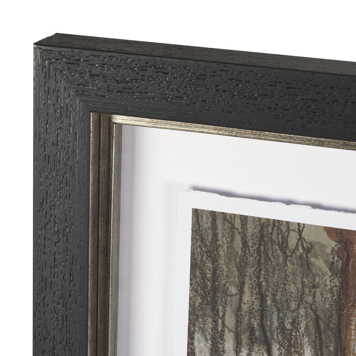 Winter Sky by Mercana Studio Hand Embelished Framed Artwork Matted under Glass by Mercana at Eve Furniture
