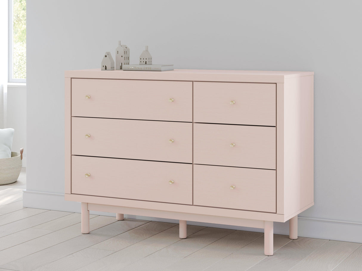 Wistenpine Blush Dresser by Ashley at Eve Furniture