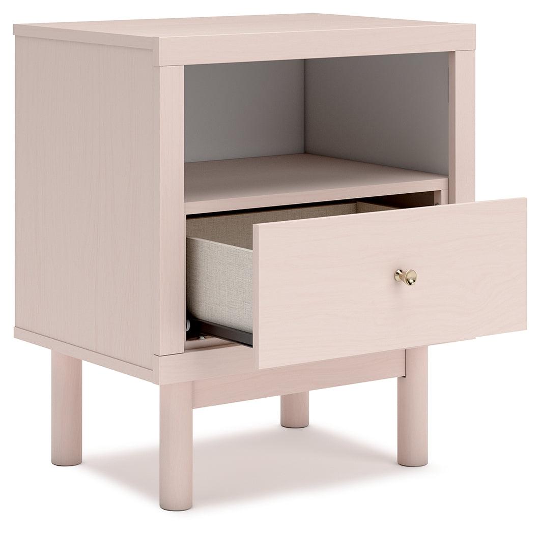 Wistenpine Blush Nightstand by Ashley at Eve Furniture