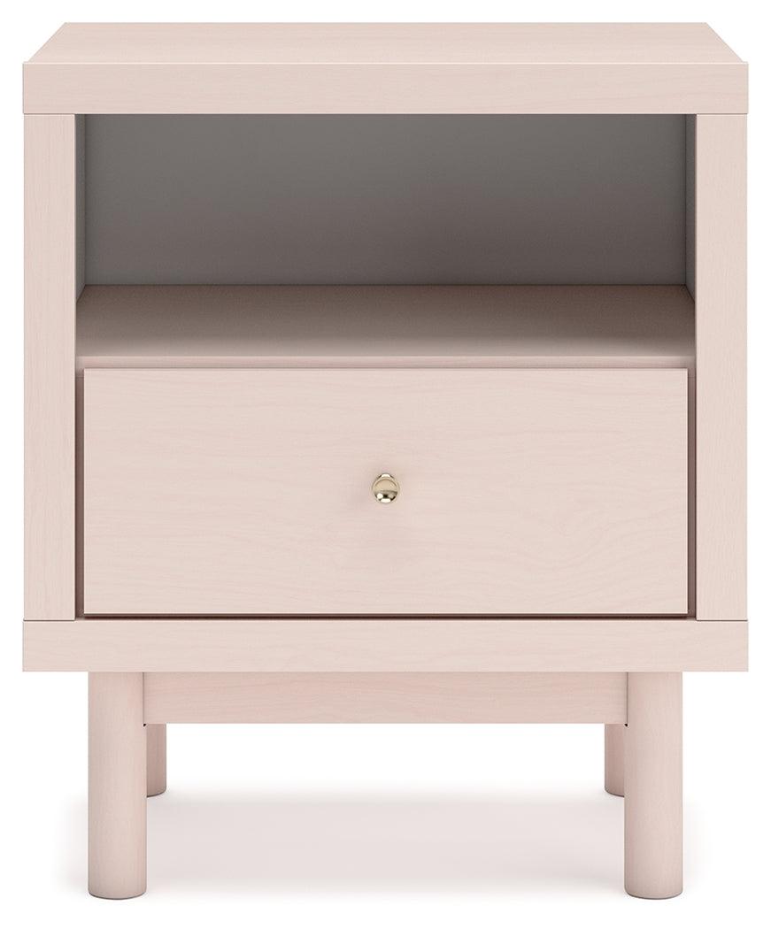Wistenpine Blush Nightstand by Ashley at Eve Furniture