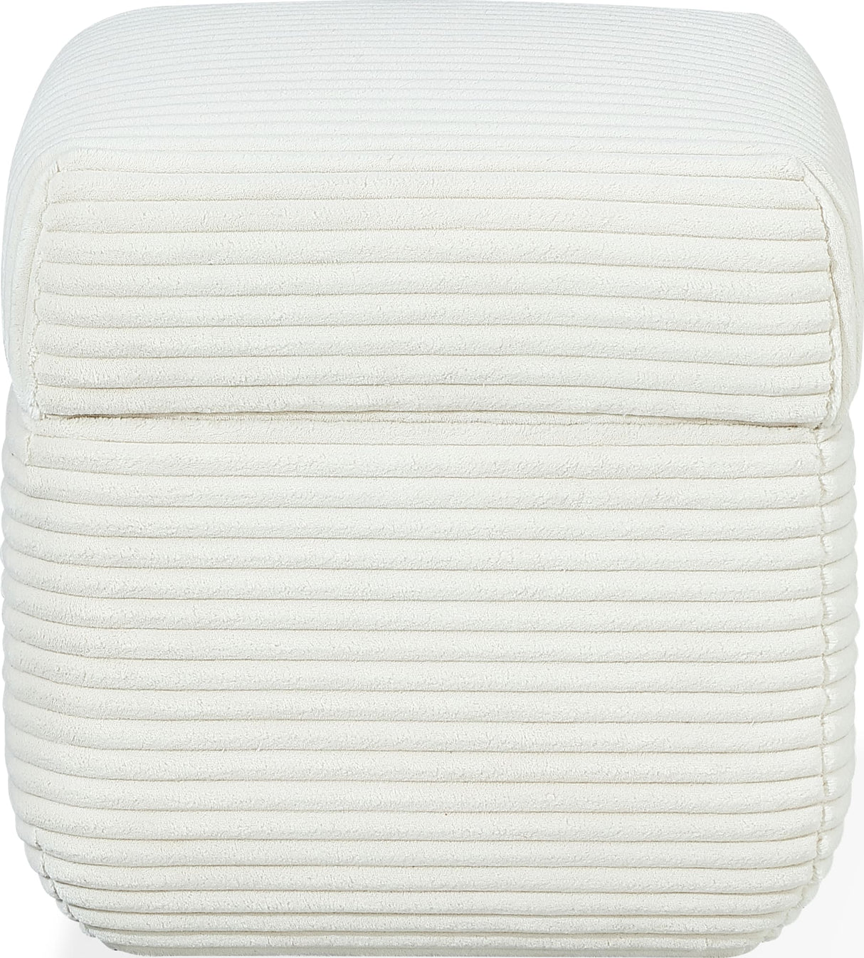 Wisteria Frosty Corduroy Upholstered Storage Ottoman by Modus Furniture at Eve Furniture