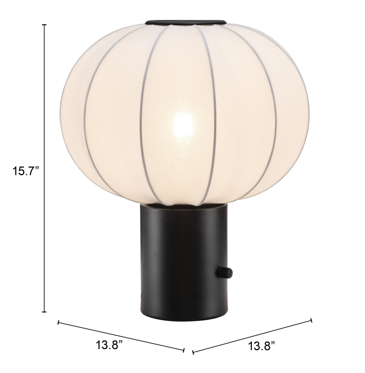 Wisteria White Table Lamp by Zuomod at Eve Furniture
