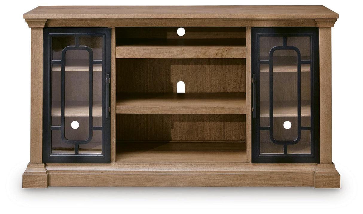 Wittenmyer Natural/Black 72" TV Stand by Ashley at Eve Furniture