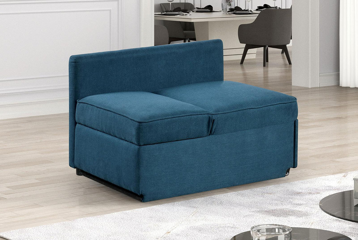 Woburn Blue Convertible Chair by Furniture of America at Eve Furniture