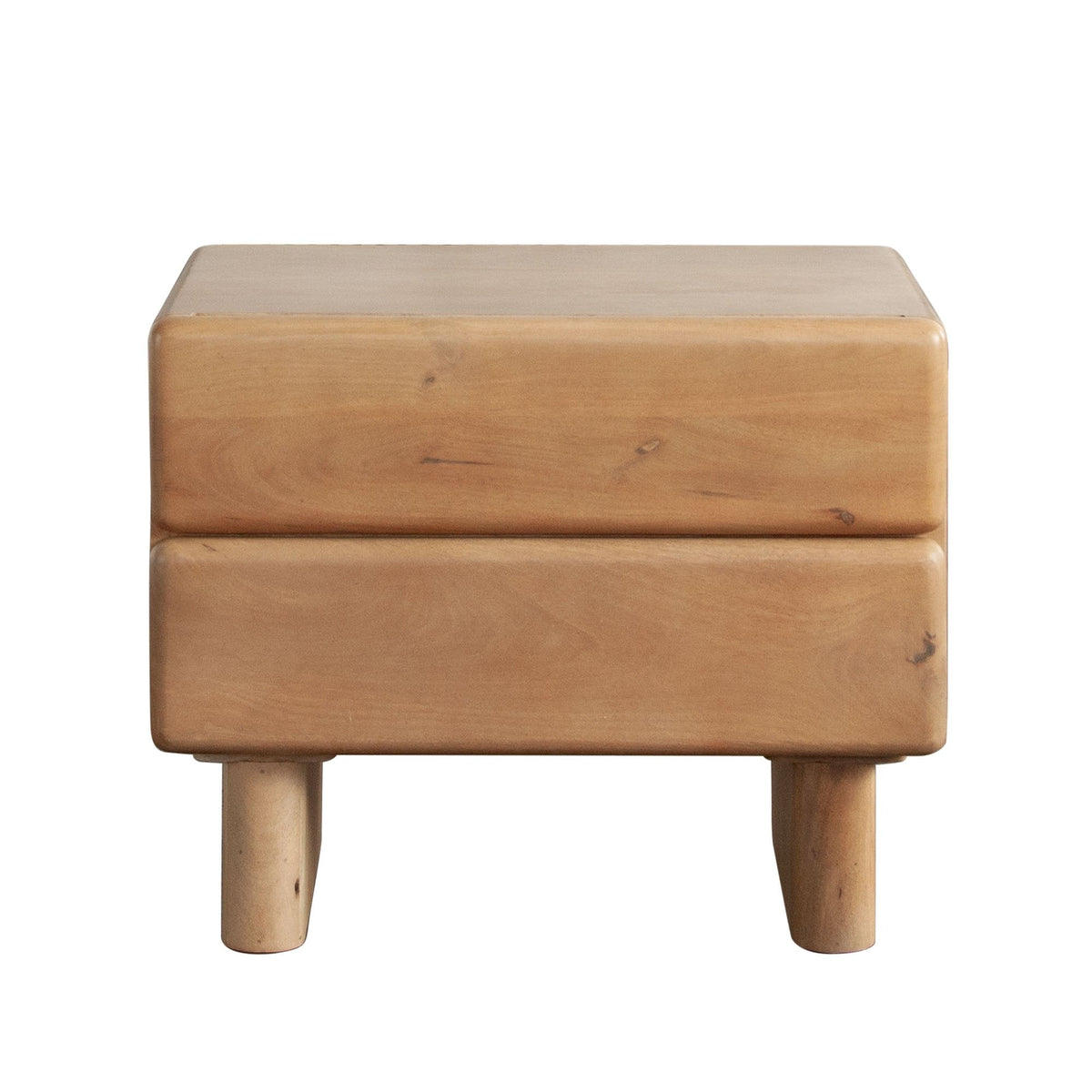 Wolfe Oak Wood Nightstand by Diamond Sofa at Eve Furniture