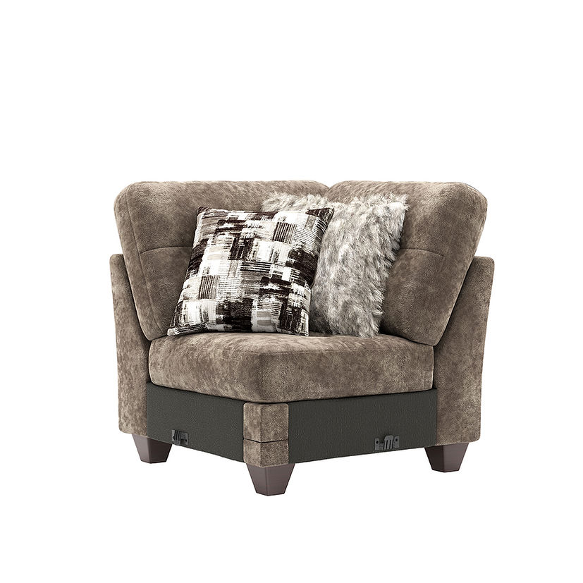 Wonderland Cola Brown 6-Piece RAF Sectional by New Era Innovations at Eve Furniture