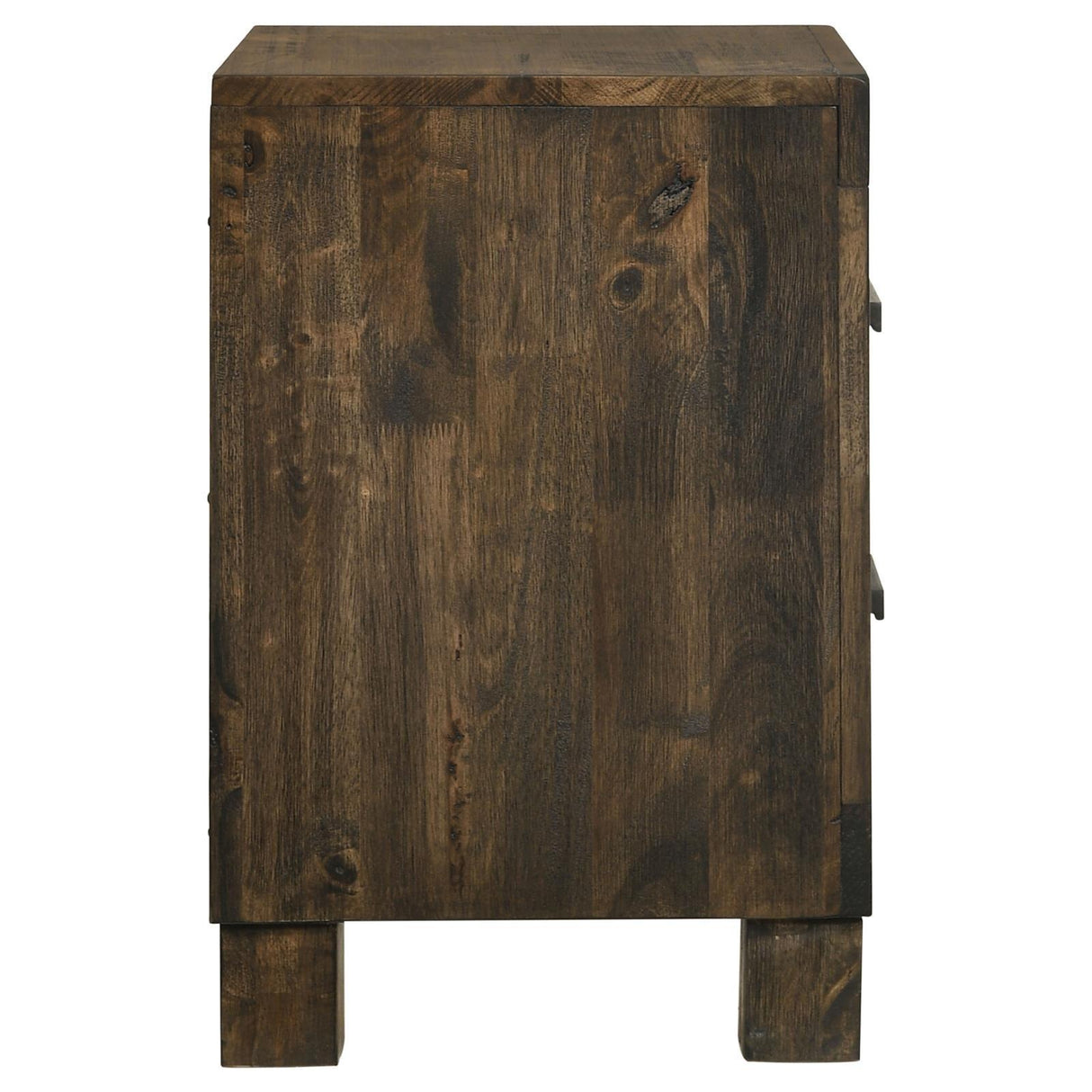 Woodmont Rustic Golden Brown 2-Drawer Nightstand by Coaster at Eve Furniture