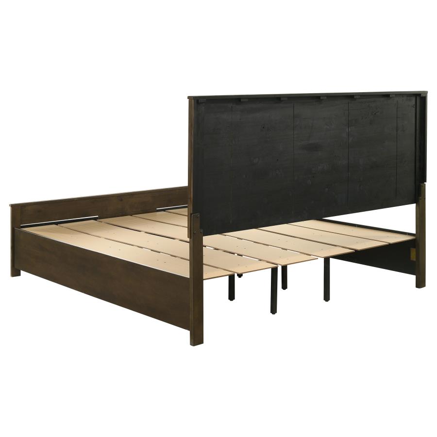 Woodmont Rustic Golden Brown 5-Piece Eastern King Platform Bedroom Set by Coaster at Eve Furniture
