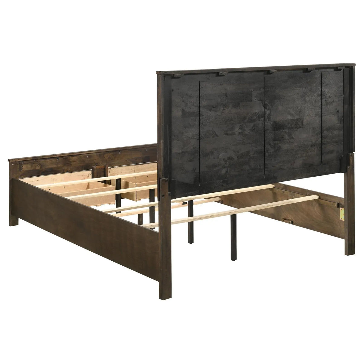 Woodmont Rustic Golden Brown Eastern King Storage Bed by Coaster at Eve Furniture