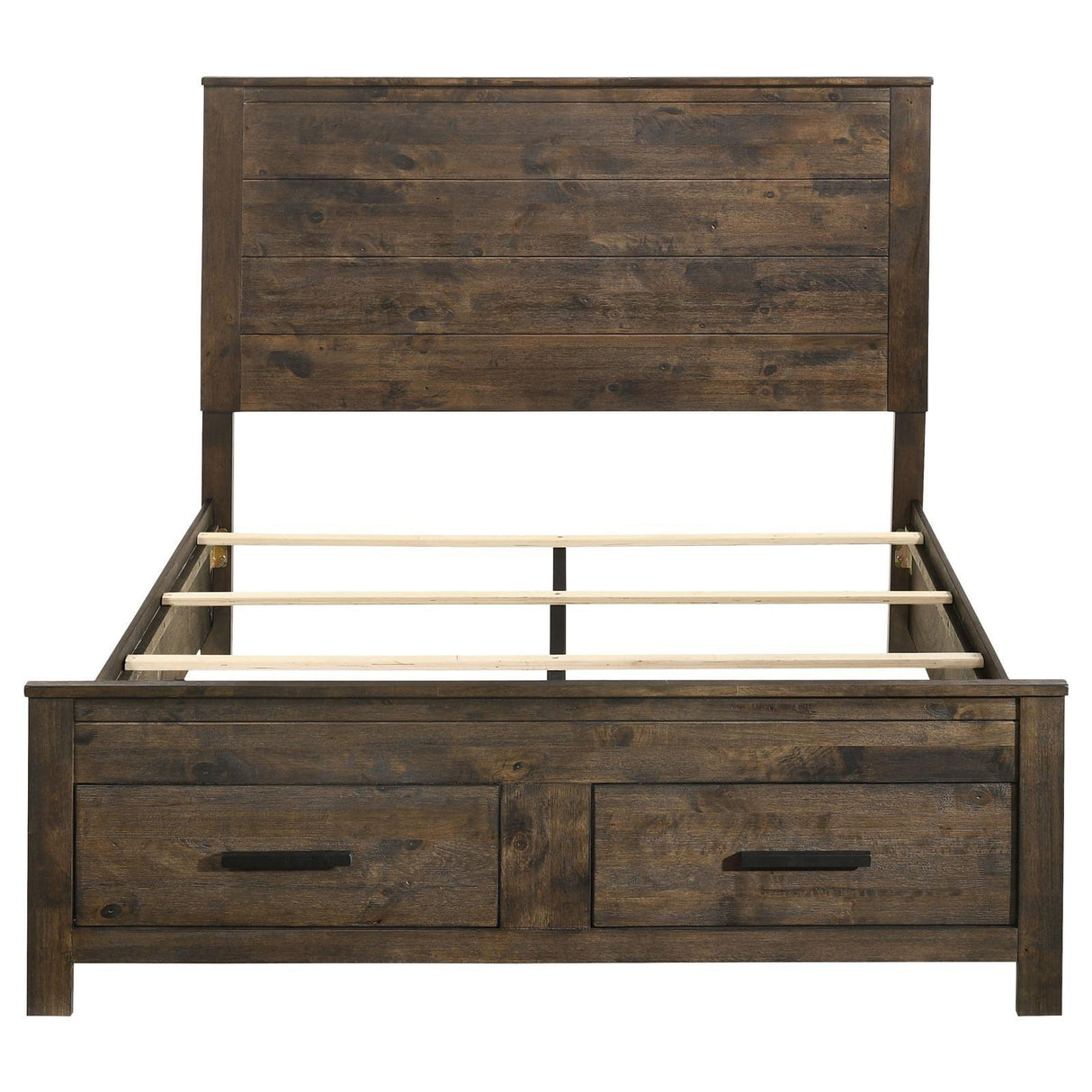 Woodmont Rustic Golden Brown Queen Storage Bed by Coaster at Eve Furniture