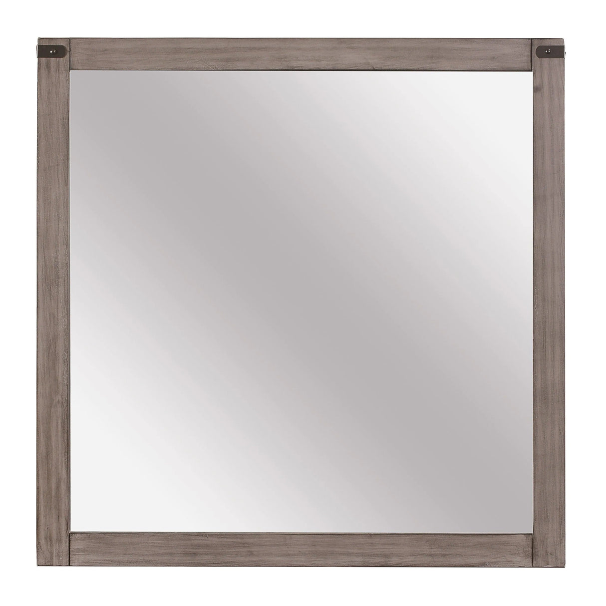 Woodrow Brownish Gray Mirror (Mirror Only) by Homelegance at Eve Furniture