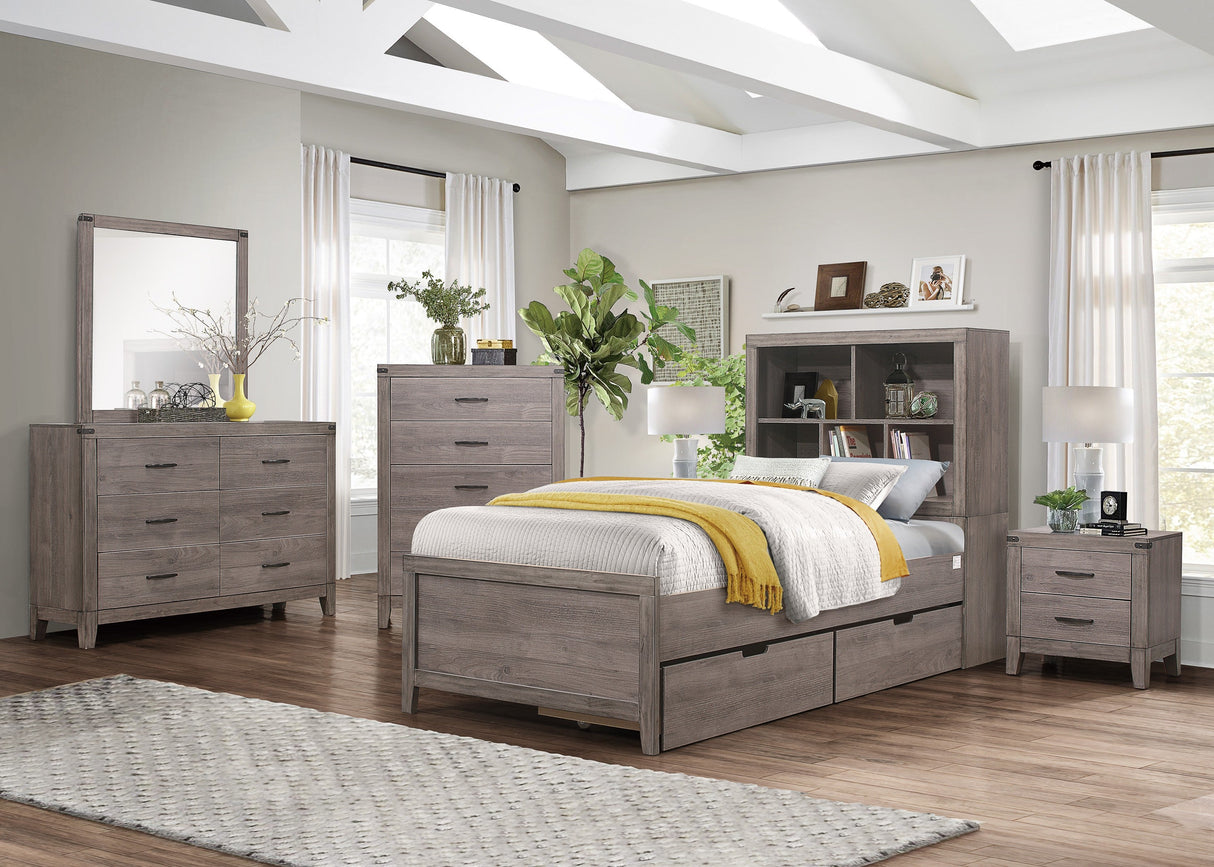 Woodrow Brownish Gray Twin/Full Toy Boxes (One Set) by Homelegance at Eve Furniture