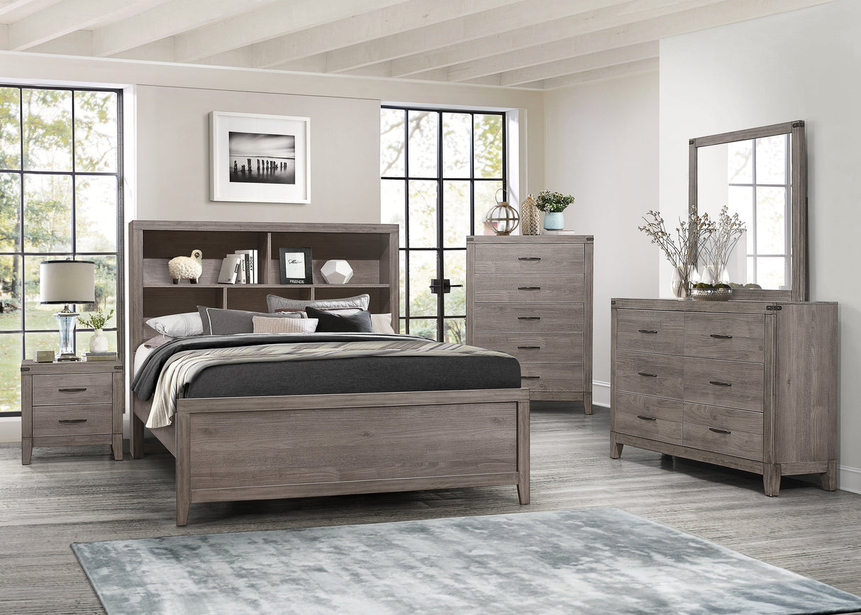 Woodrow Brownish Gray Youth Platform Bedroom Set by Homelegance at Eve Furniture