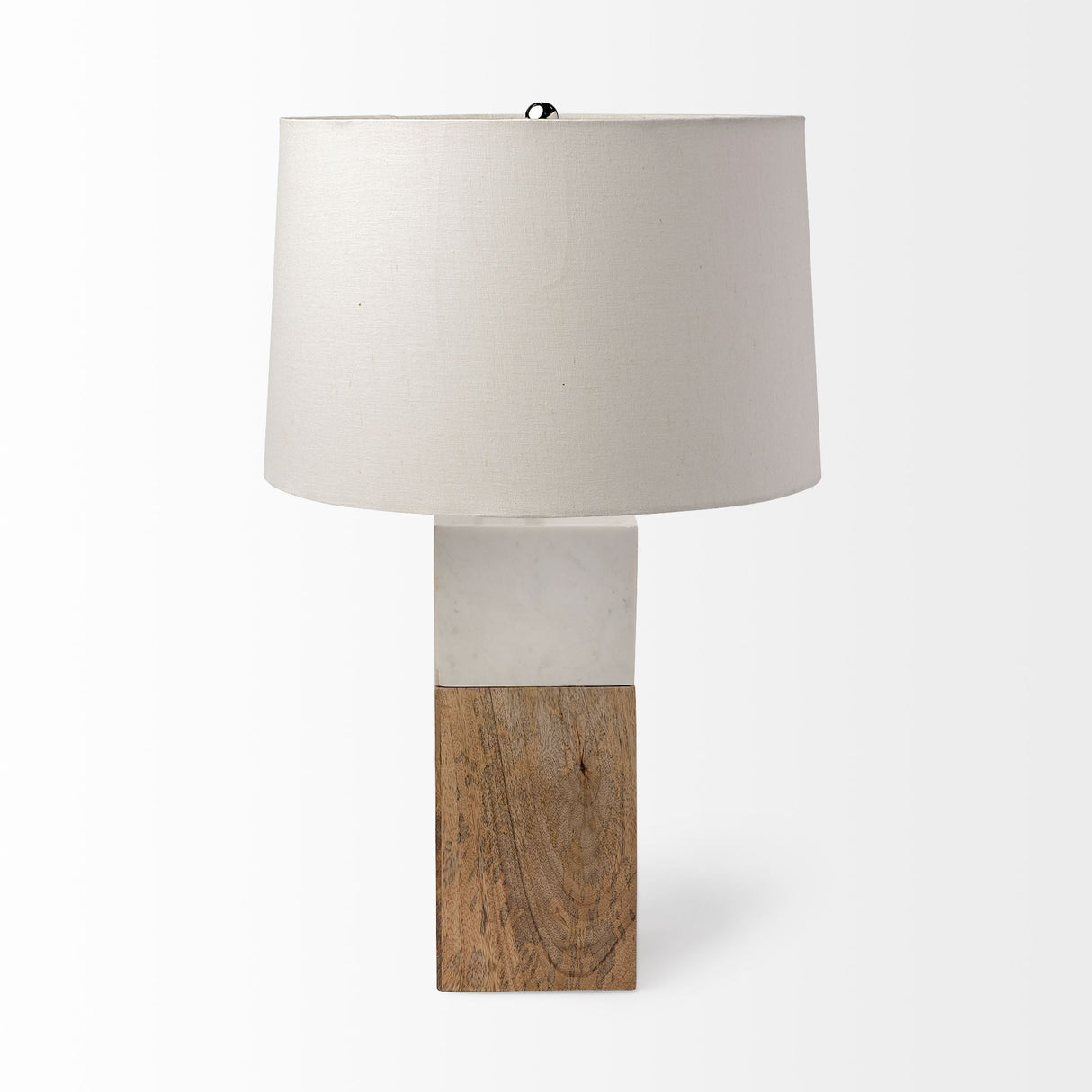 Woodrow Light Brown Wood w/ White Accent Table Lamp by Mercana at Eve Furniture