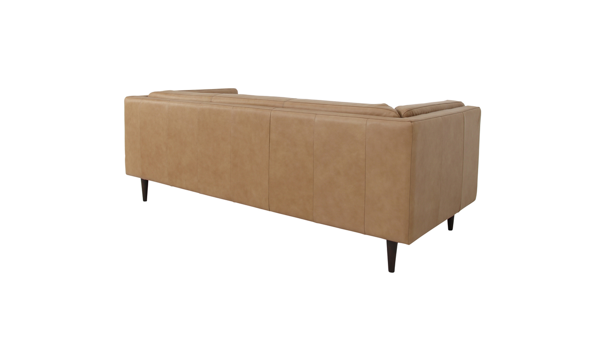 Woods Sofa Tan Leather by Moe's Home at Eve Furniture