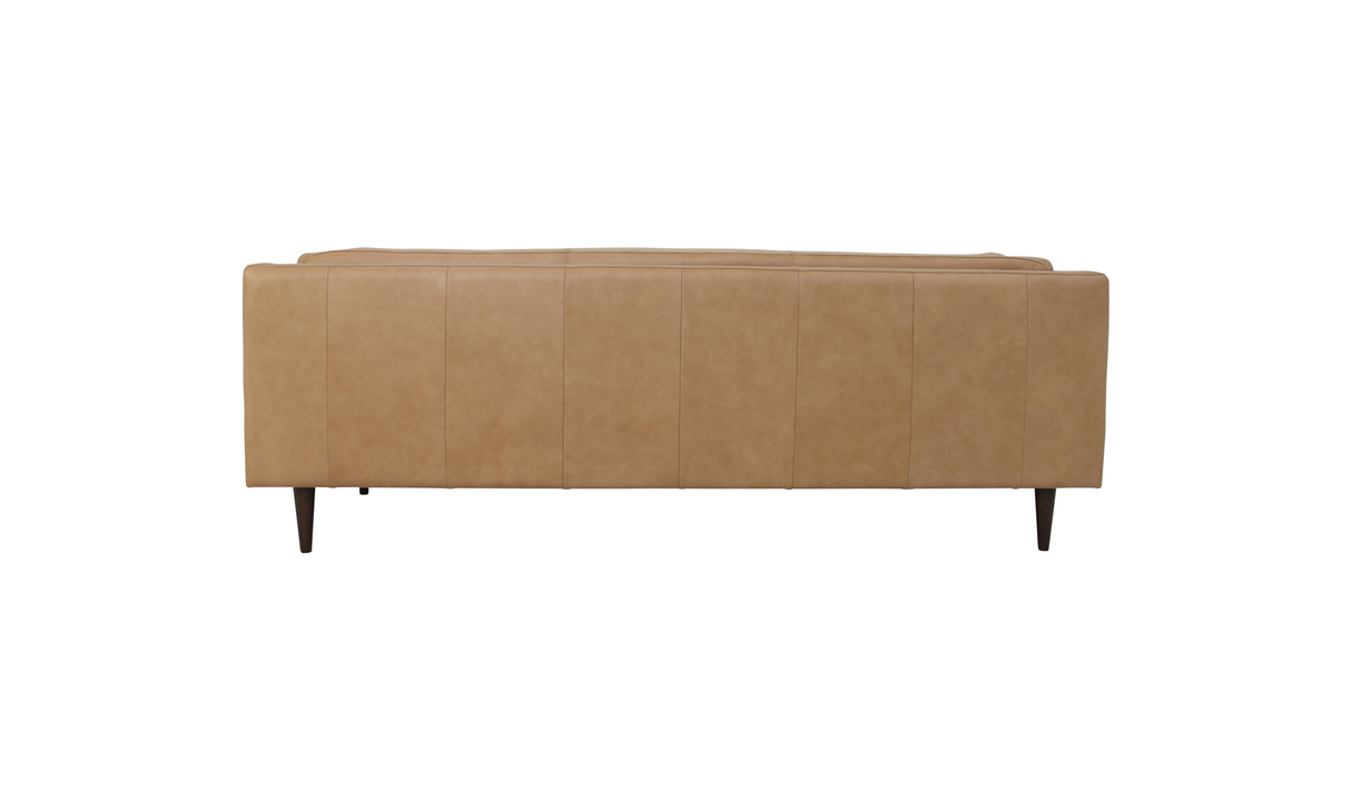 Woods Sofa Tan Leather by Moe's Home at Eve Furniture
