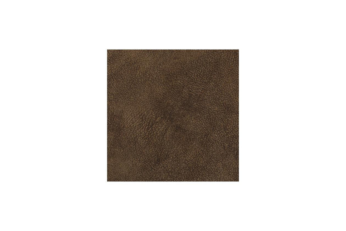 Woodsway Brown Manual Reclining Loveseat by Ashley at Eve Furniture