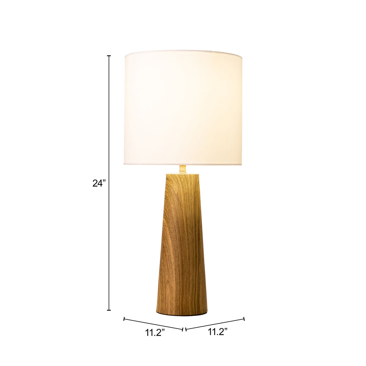 Woonari Brown Solar Table Lamp by Zuomod at Eve Furniture