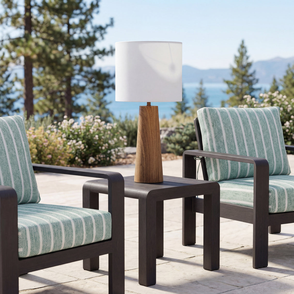 Woonari Brown Solar Table Lamp by Zuomod at Eve Furniture
