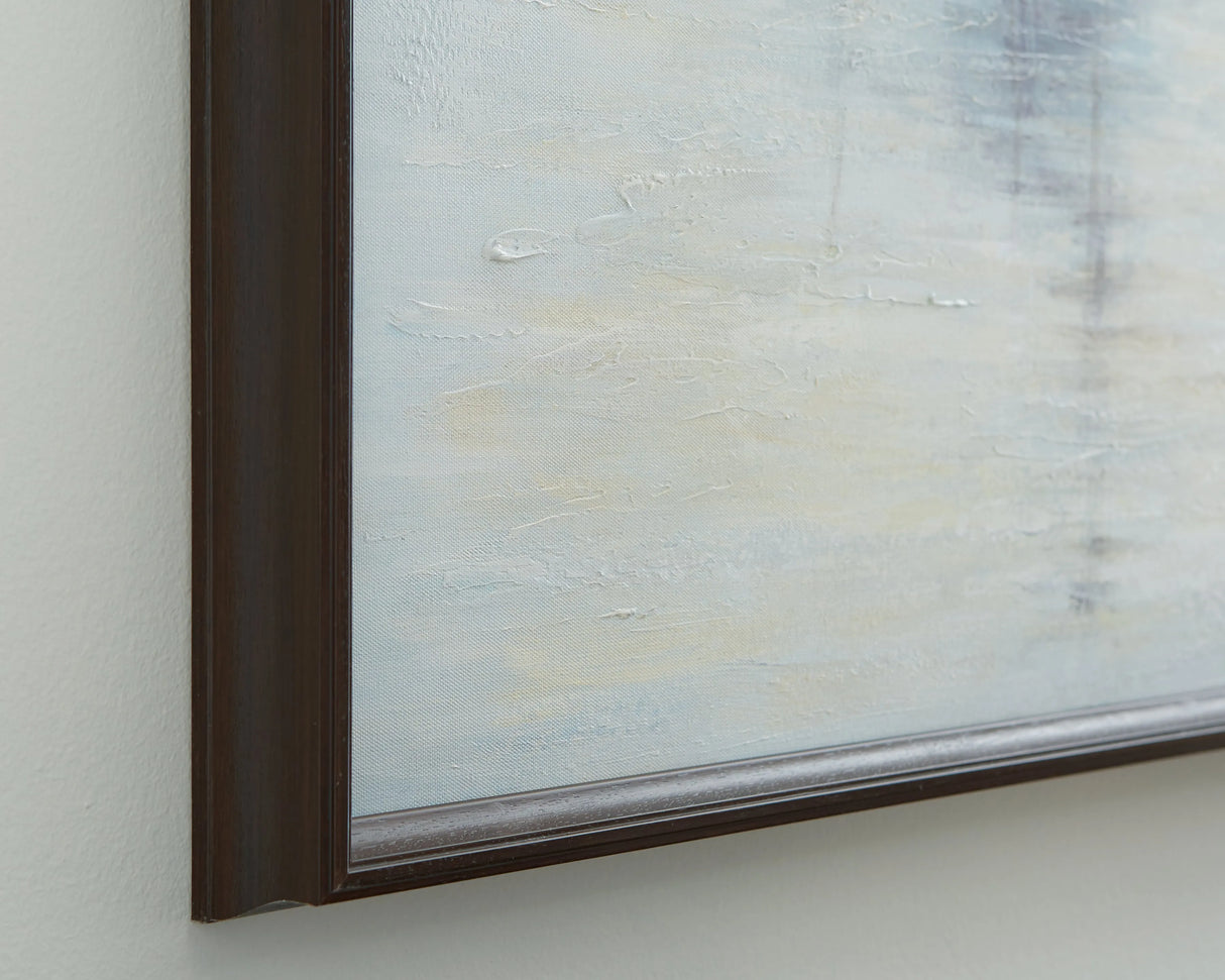 Worthney Blue/White/Brown Wall Art by Ashley at Eve Furniture