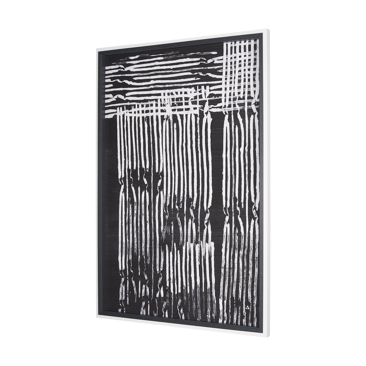 Woven Lines II by Mercana Studio a Hand Embellished Textured Framed Art Print by Mercana at Eve Furniture
