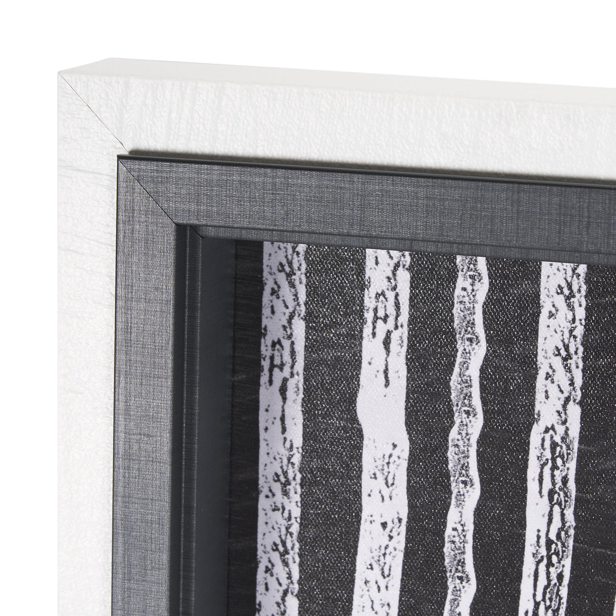 Woven Lines II by Mercana Studio a Hand Embellished Textured Framed Art Print by Mercana at Eve Furniture